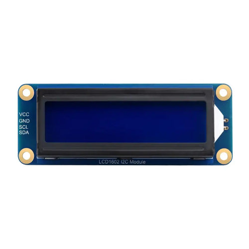 Waveshare LCD1602 I2Cモジュール 青地に白、16x2 文字 LCD 3.3V / 5V