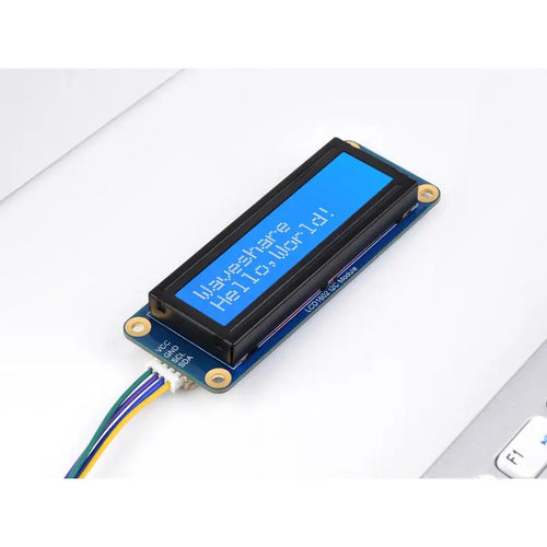 Waveshare LCD1602 I2Cモジュール 青地に白、16x2 文字 LCD 3.3V / 5V