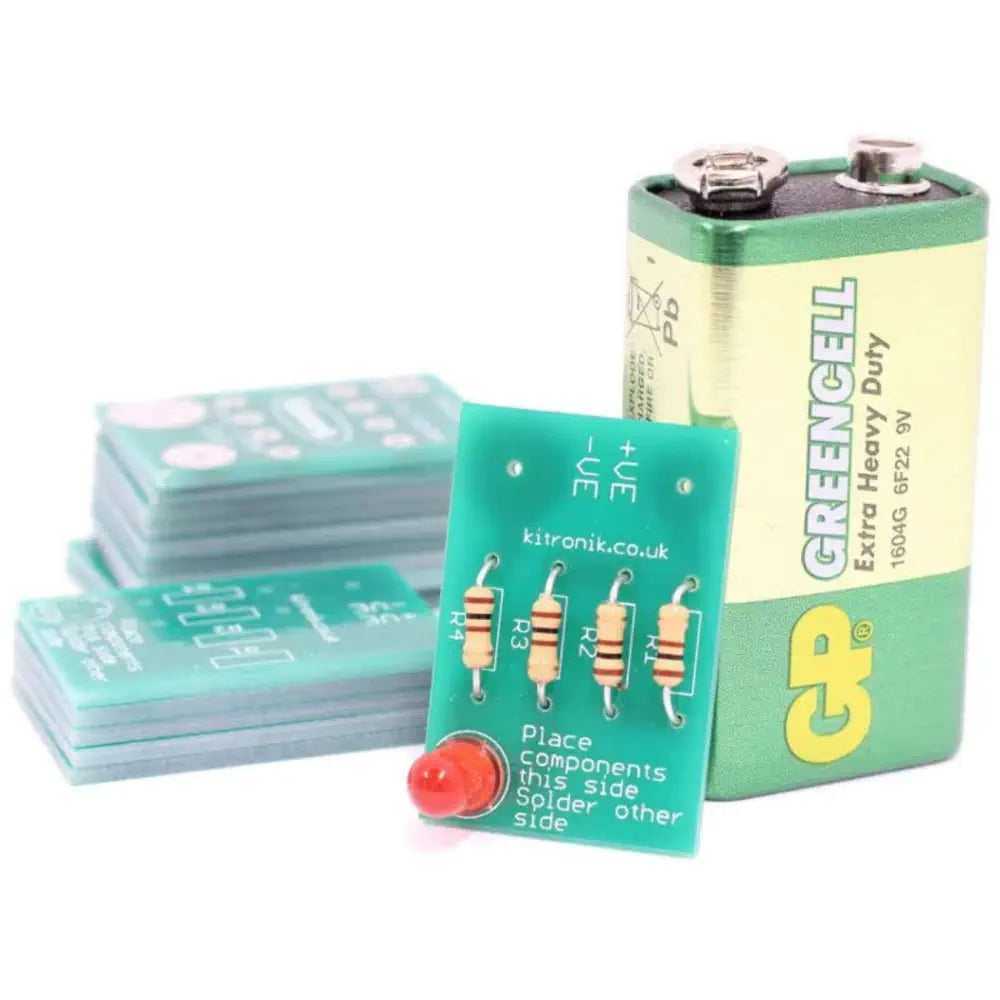 Kitronik Learning to Solder LED クラスルームキット（25セット入り）学校用 はんだ付け学習セット