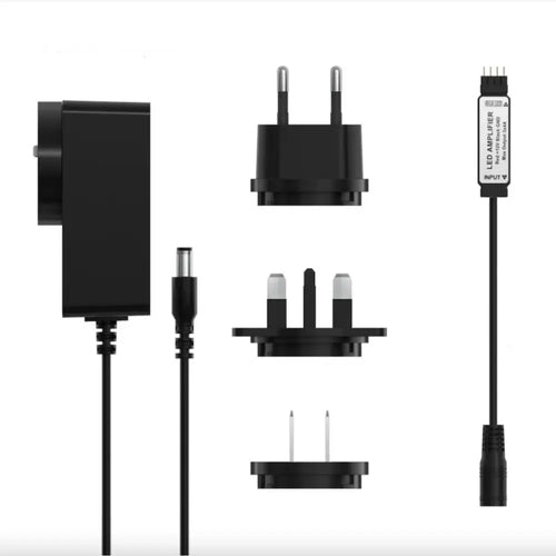 LED信号増幅器 および 電源アダプタ（EU + UK + US）
