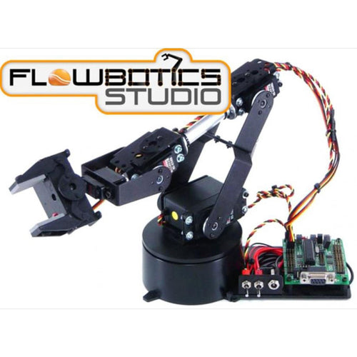 Lynxmotion AL5B 4DOFロボットアームSSC-32Uコンボキット（FlowBotics Studio）