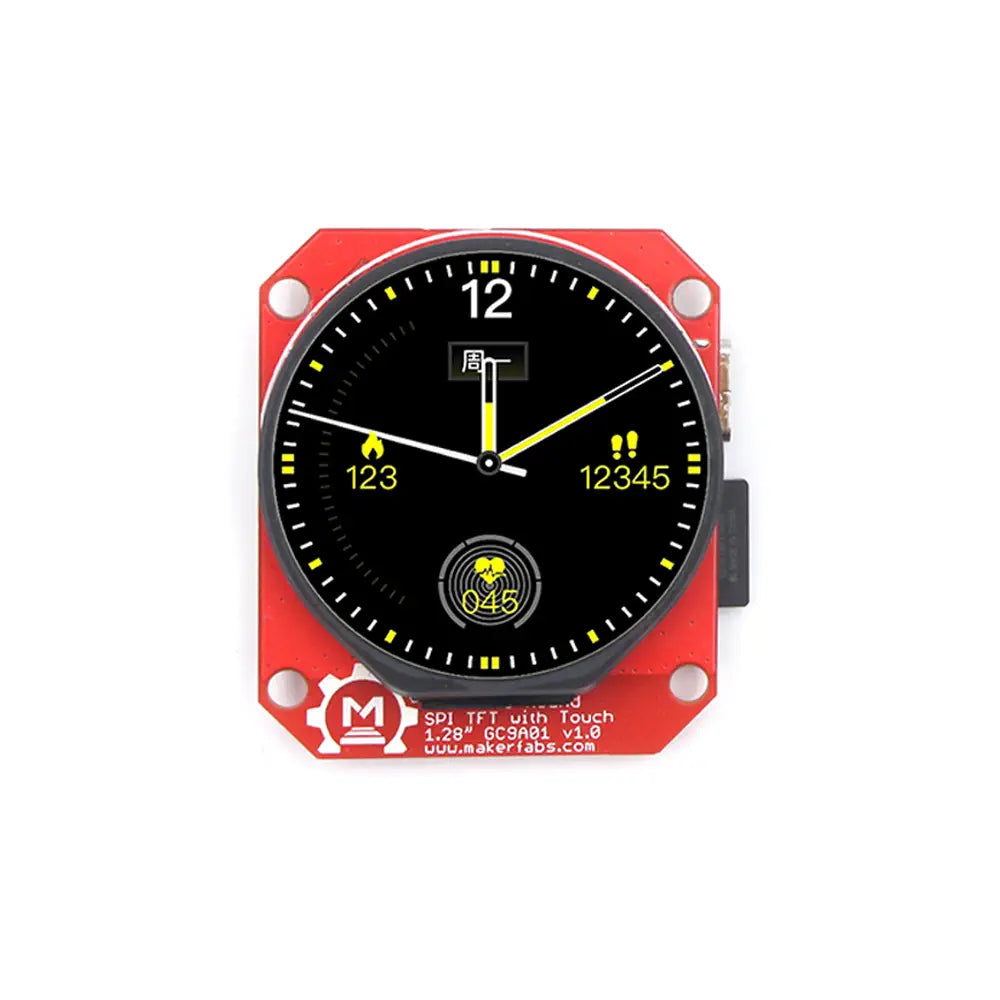 MaTouch 円形SPI TFTディスプレイ、タッチ機能付き、1.28 Inch、ESP32-S3準拠