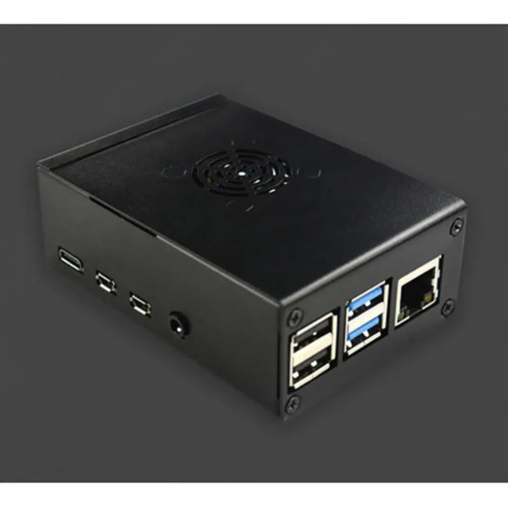 Raspberry Pi 4 B用 ヒートシンク / ファン搭載 メタルケース