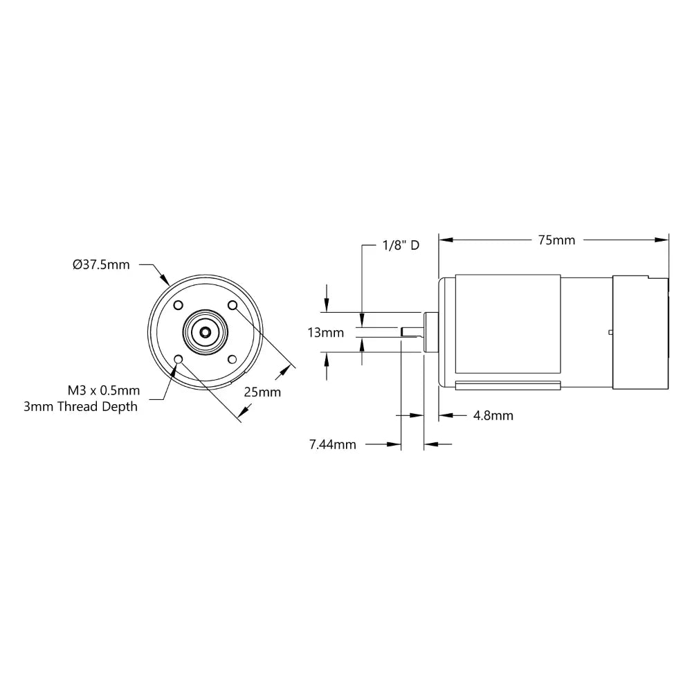 Modern Robotics 12V DC Motor (FTC Legal) - RobotShop