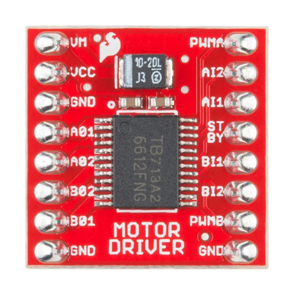 モータードライバー - デュアル TB6612FNG v2（ヘッダー付き）