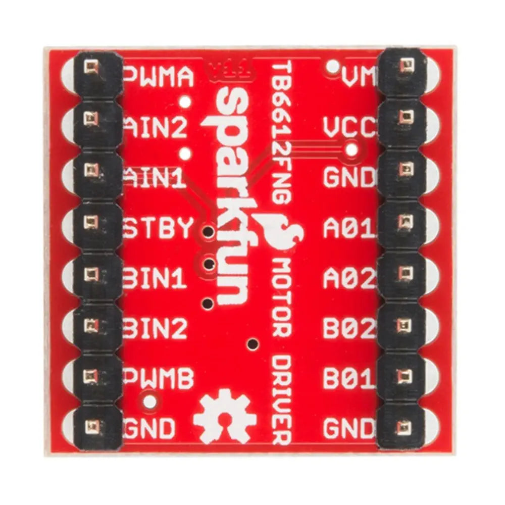 モータードライバー - デュアル TB6612FNG v2（ヘッダー付き）