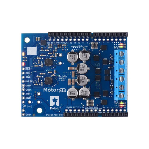 Motoron M2S24v14 Arduino用 デュアル高出力モータコントローラ (はんだ付け済みコネクタ付き)