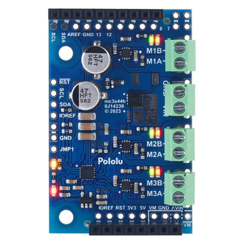 Motoron M3S550 Arduino 用トリプルモータコントローラシールド (コネクタなし)