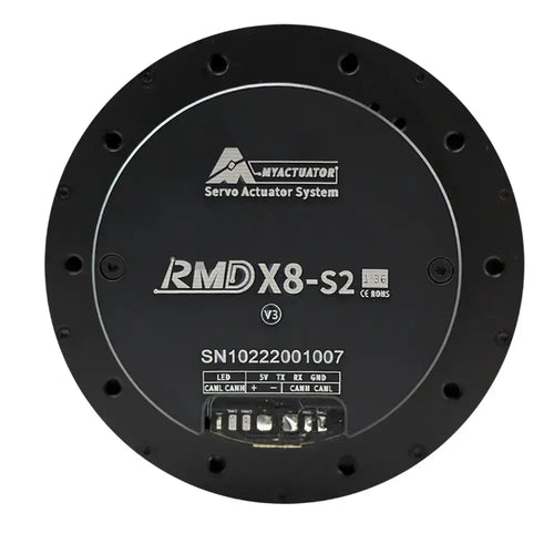 Myactuator RMD-X8S2 V3、CAN BUS、減速比 1:36、MC-X-500-O ドライバ