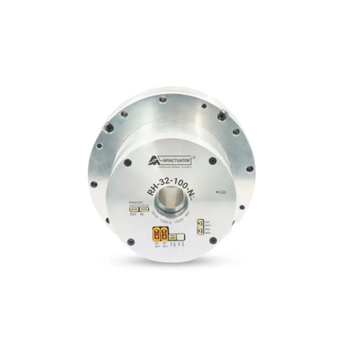 MyActuator EPS-RH-32-100-END BLDCアクチュエータ (デュアルエンコーダ、100:1 中空ハーモニックドライブ減速機搭載、CANおよびEthercat)