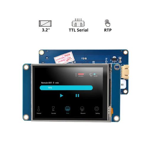 Nextion 3.2 inch ベーシックシリーズ HMI TFT LCDタッチディスプレイモジュール (NX4024T032)