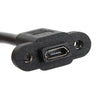 パネルマウント USB Micro-B 延長ケーブル（6 Inches）