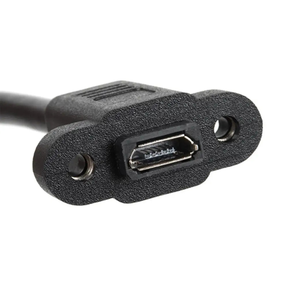 パネルマウント USB Micro-B 延長ケーブル（6 Inches）