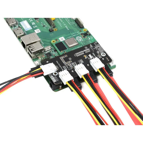 PCIe - 4チャンネル SATA 3.0エクスパンダ 6Gpbs 高速 SATAインタフェース CM4対応