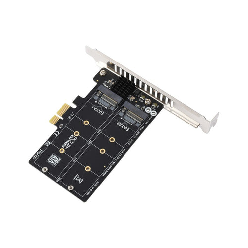 Waveshare PCIe X1 - 2チャンネル M.2 SATA 6Gbpsエクスパンダ JMB582 制御チップ