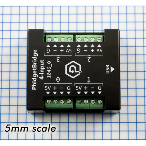 Phidgets PhidgetBridge ホイートストンブリッジセンサインタフェース（エンクロージャ付）