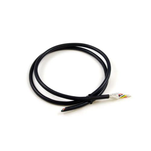 Phidgets 8芯ケーブル (20AWG、黒、シールド付き)
