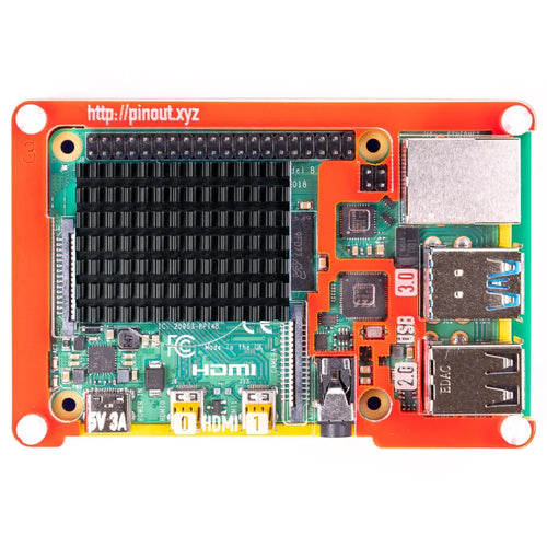 Pimoroni Pibow Coupé 4ケース Raspberry Pi 4用 (レインボー)