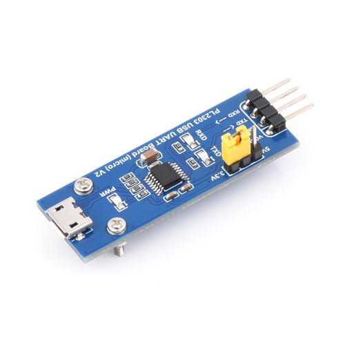 PL2303 USB - UART (TTL) 通信モジュール Micro USBコネクタ