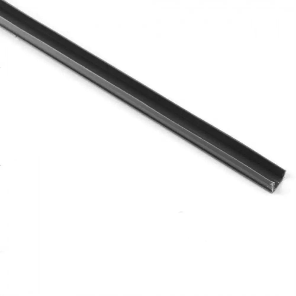 20mm押出用プラスチックインサート、500mm、黒（4枚入り）