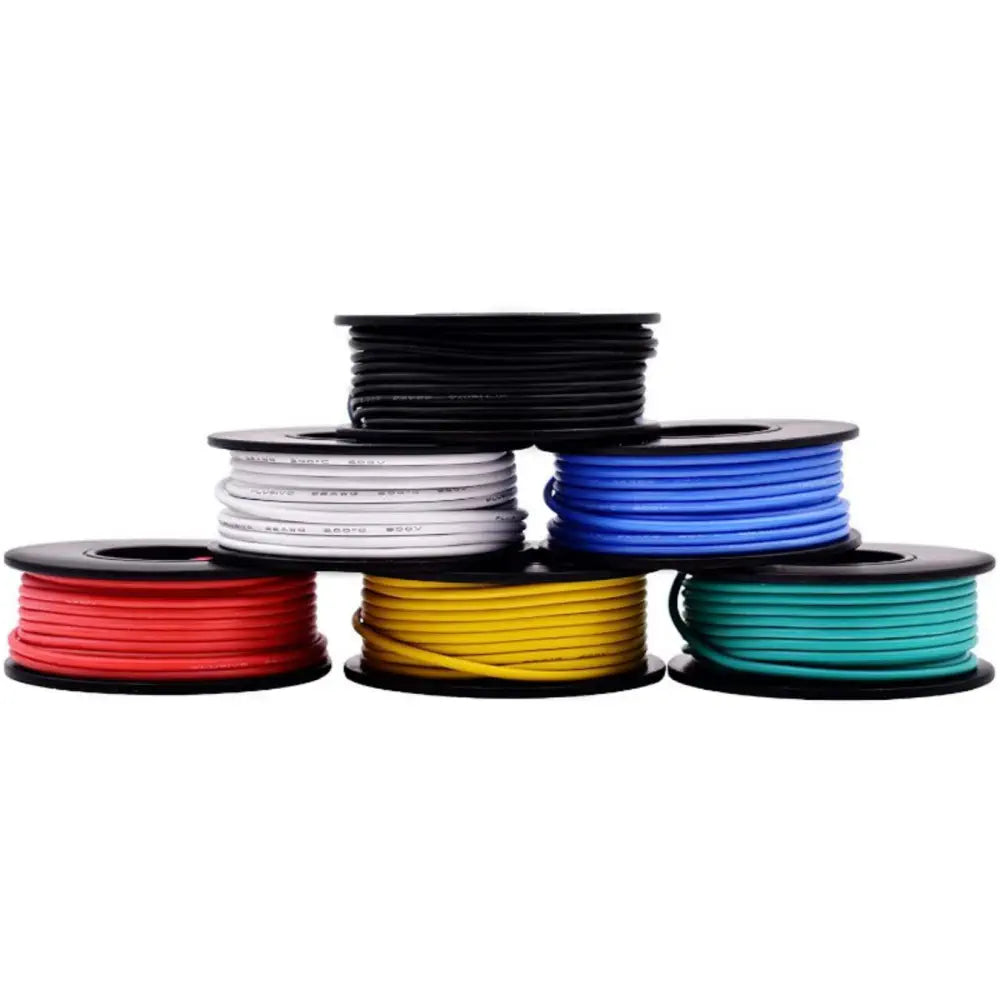 Plusivo 22AWG ソリッドコア PVCワイヤキット-6色（各10m）