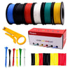 Plusivo 24AWG 配線用 電線キット - 6色 (各11m)