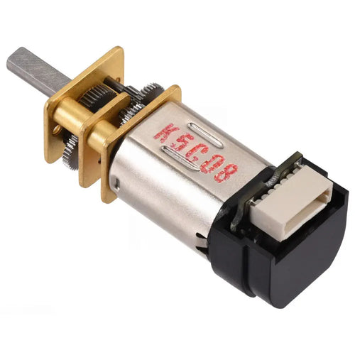 Pololu 1000:1 マイクロメタルギアモーター MP 6V 12 CPR エンコーダー、バックコネクタ付き