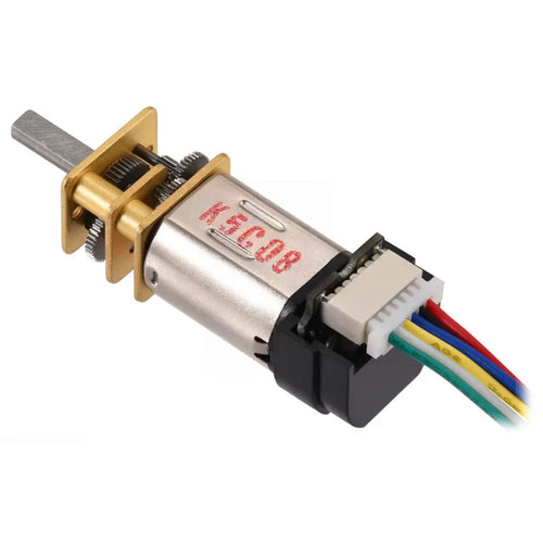 Pololu 10:1 マイクロメタルギアモーター MP 6V 12 CPR エンコーダー、サイドコネクタ付き