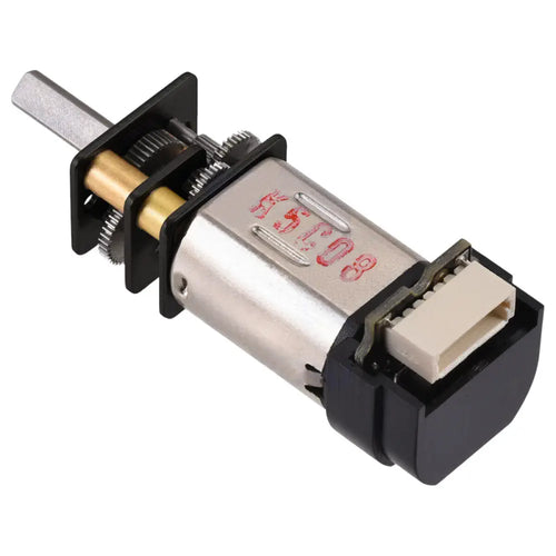 Pololu 380:1 マイクロメタルギアモーター MP 6V 12 CPR エンコーダー、バックコネクタ付き
