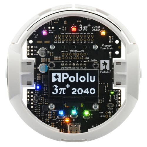 Pololu 3pi+ 2040 ロボットキット (75:1 LPモータ付属) (Turtle Editionキット)