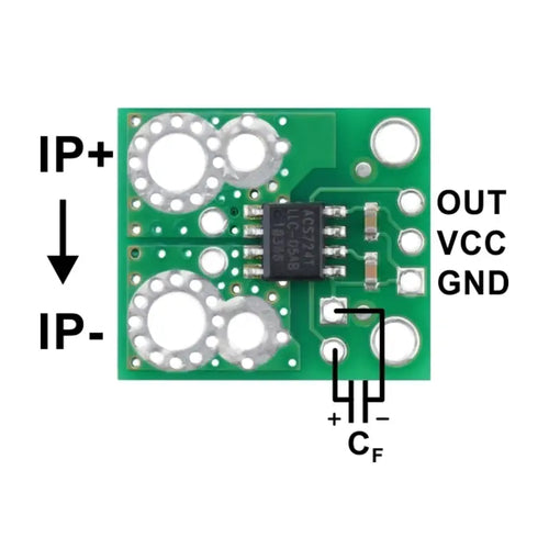 Pololu 双方向電流センサキャリアボード ACS724LLCTR-2P5AB (±2.5A)