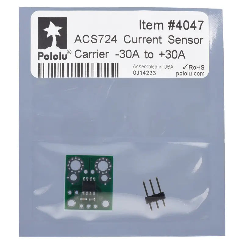 Pololu ACS724 双方向電流センサキャリア (±30A)