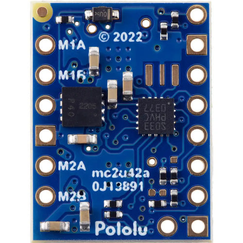 Pololu Motoron M2T256 デュアルI2Cモータコントローラ (はんだ付け済み ヘッダピン付き)