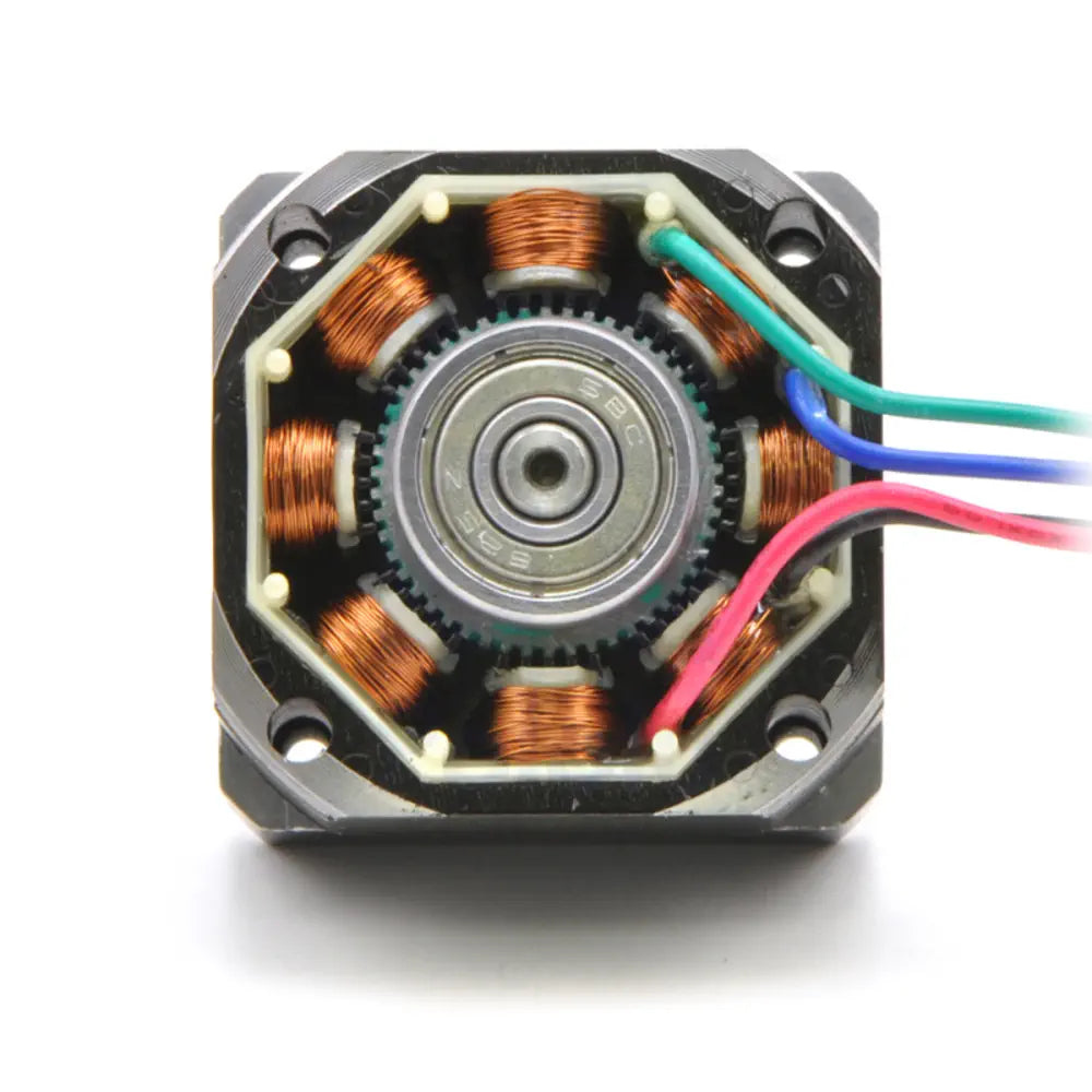 Pololu ステッピング モーター: バイポーラ、200 ステップ/回転、35×36mm、2.7 V、1 A/相