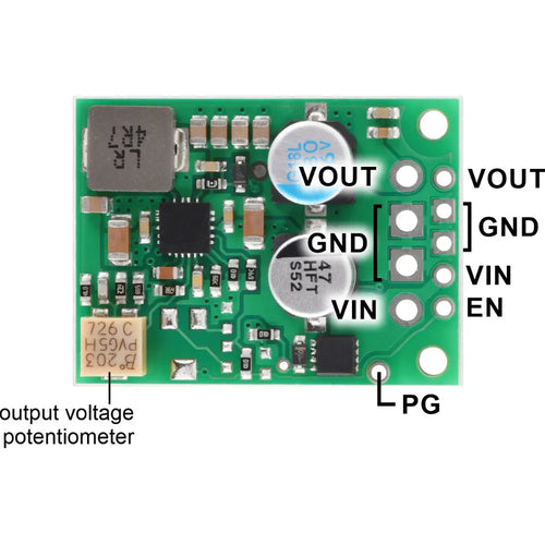Pololu 1.4-7V、3.8A 微調整降圧電圧レギュレータ D30V33MAL