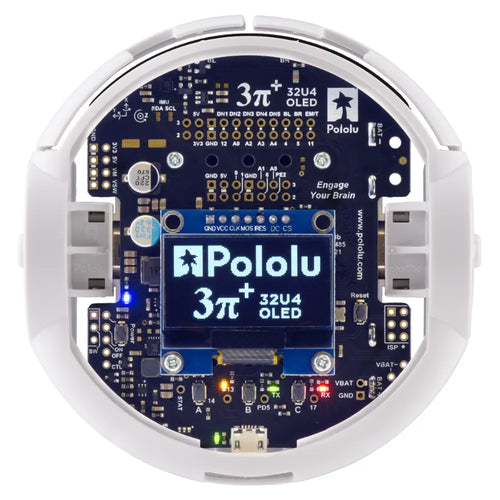 Pololu 3pi+ 32U4 OLED ロボット キット (15:1 HPCB モーター付き) (ハイパー エディション キット)