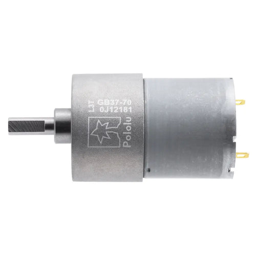 Pololu 70:1 メタル ギアモーター 37Dx54L mm 12V (ヘリカル ピニオン)