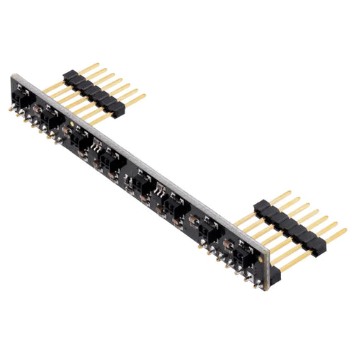 Pololu 8 チャンネル QTRX センサー アレイ (Romi/TI-RSLK MAX 用) (スルーホール ピンはんだ付け)
