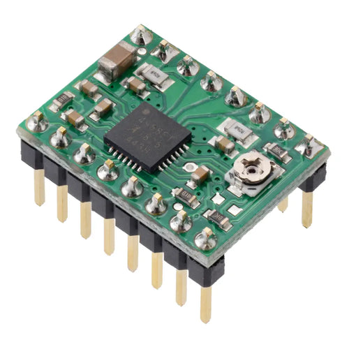 Pololu A4988 ステッピング モーター ドライバー キャリア (ヘッダー ピンはんだ付け)