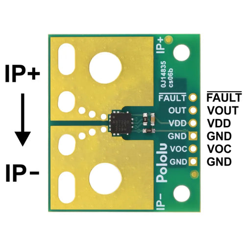 Pololu ACS37220LEZATR-150B5 電流センサー 大型キャリア -150A ～ +150A、5V