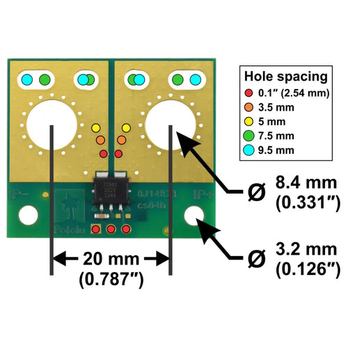 Pololu ACS72981LLRATR-050B3 電流センサー 大型キャリア -50A ～ +50A、3.3V