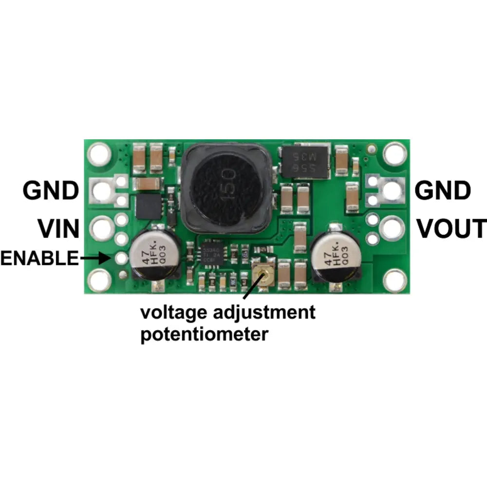 Pololu 調整可能 4-12V ステップアップ/ステップダウン電圧レギュレータ S18V20ALV