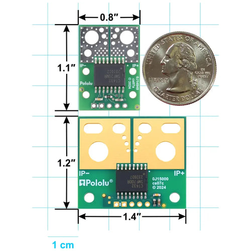 Pololu CT433-HSWF30MR TMR 電流センサー コンパクト キャリア -30A ～ +30A、3.3V