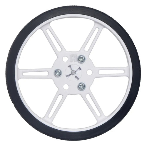 Pololu マルチハブホイール (3mm および 4mmシャフト用 インサート付属、80 x 10mm、白色、2個)