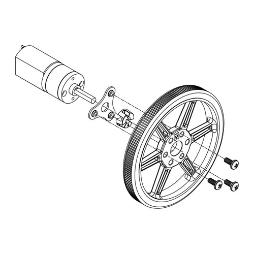 Pololu マルチハブホイール (3mm および 4mmシャフト用 インサート付属、80 x 10mm、白色、2個)