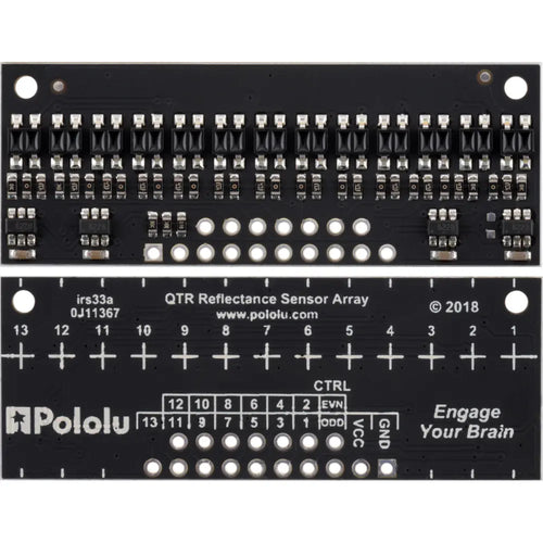 Pololu QTR-HD-13A 反射率センサーアレイ: 13 チャンネル、4 mm ピッチ、アナログ出力
