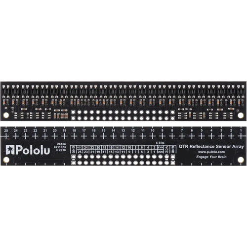 Pololu QTR-HD-25RC 反射率センサーアレイ: 25 チャンネル、4mm ピッチ、RC 出力