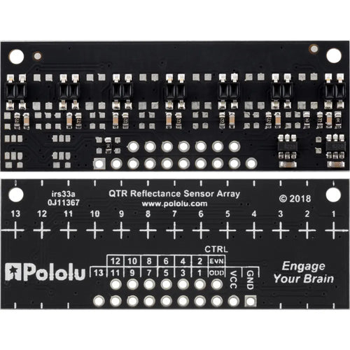 Pololu QTR-MD-07RC 反射率センサーアレイ: 7 チャンネル、8 mm ピッチ、RC 出力
