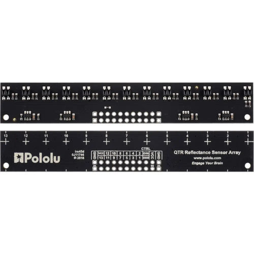 Pololu QTR-MD-13A 反射率センサーアレイ: 13 チャンネル、8 mm ピッチ、アナログ出力