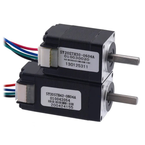 Pololu ステッピング モーター: バイポーラ、200 ステップ/回転、20×42mm、4.3V、0.8 A/相